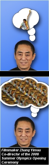 Zhang Yimou considers one detail, then many